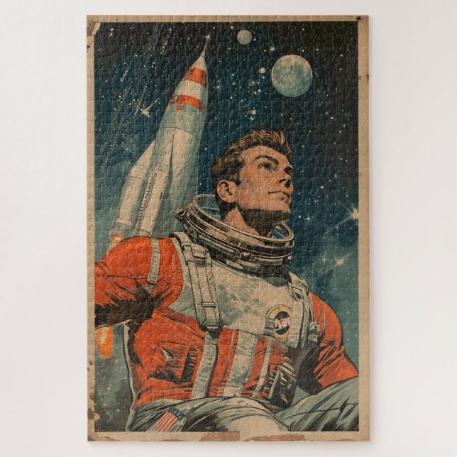 Astronaut Kunstmuseum Kunstvoll Kunst, Dichtung un Puzzle (Vertikal)