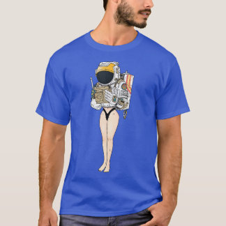 Astronaut Legstronaut Raumanzug T-Shirt