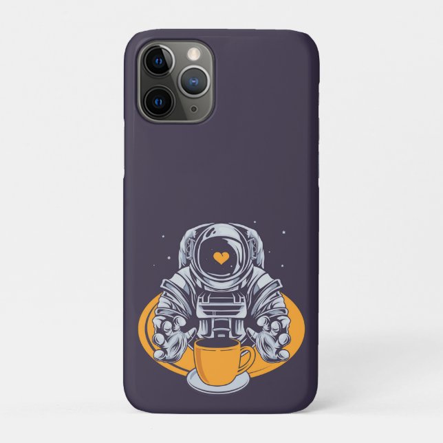 Astronaut-Liebe-Kaffee Case-Mate iPhone Hülle (Rückseite)
