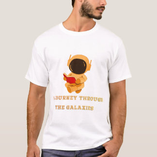Astronaut liest Weltraum-T-Shirt T-Shirt