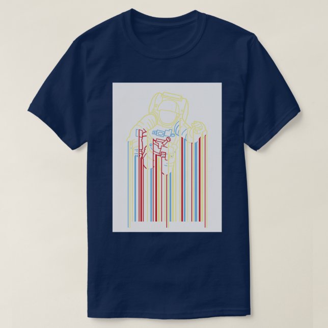 Astronaut-Lines Space T-Shirt (Design vorne)