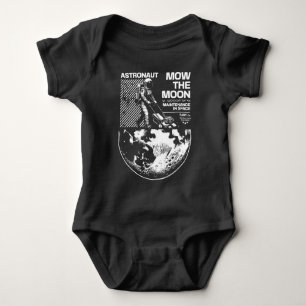 Astronaut mäht den Mond - Funny Space Maintenance Baby Strampler