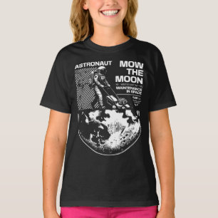 Astronaut mäht den Mond - Funny Space Maintenance T-Shirt