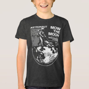 Astronaut mäht den Mond – Lustige Wartung im Weltr Tri-Blend Shirt