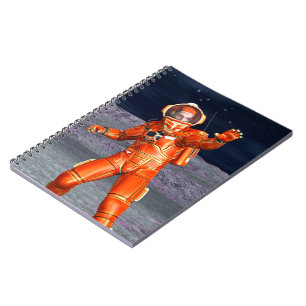Astronaut Mars Explorer Alien Planet Weltraum Kuns Notizblock