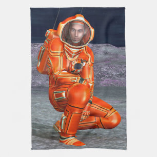 Astronaut Mars Space Explorer auf Alien Planet Handtuch