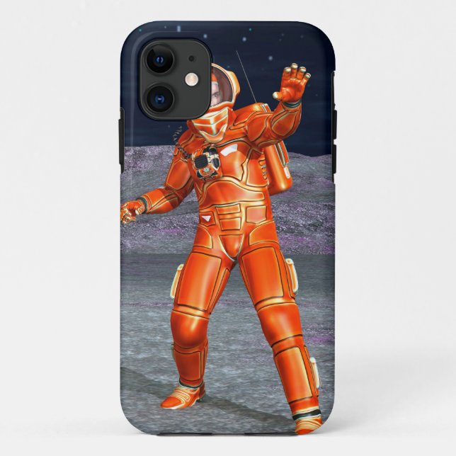 Astronaut Mars Weltraumforscher auf einem außerird Case-Mate iPhone Hülle (Rückseite)