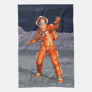 Astronaut Mars Weltraumforscher auf einem außerird Handtuch