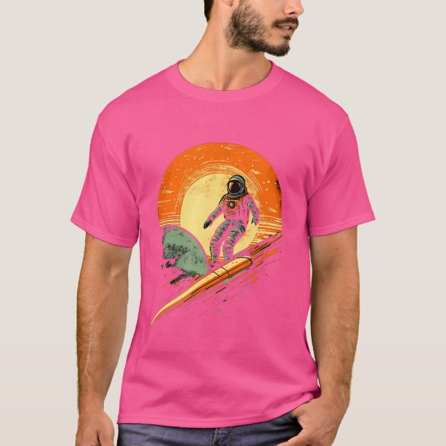 Astronaut Mercury Rocket Space Planet Science Astr T-Shirt (Vorderseite)