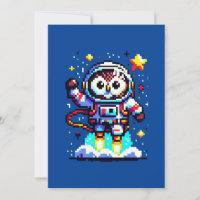 Astronaut mit 8 Bit - Retro Pixel Space Explorer