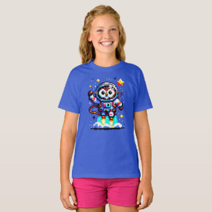 Astronaut mit 8 Bit - Retro Pixel Space Explorer T-Shirt
