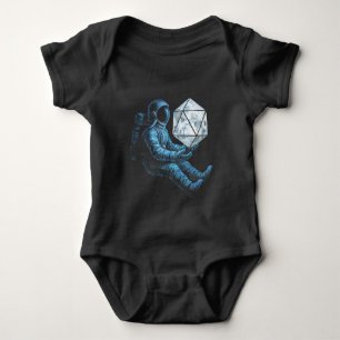 Astronaut mit Mondwürfel Baby Strampler