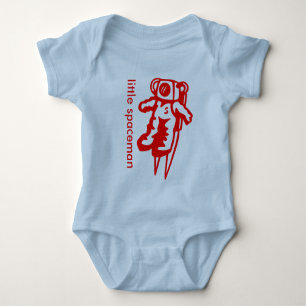 Astronaut mit Monogramm Baby Strampler