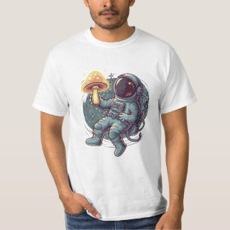 Astronaut mit Raumpilz T-Shirt