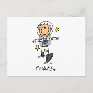 Astronaut Mondspaziergang T-Shirts und Geschenke Postkarte