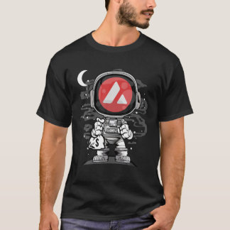 Astronaut Money Avalanche AVAX Coin Crypto Token W T-Shirt
