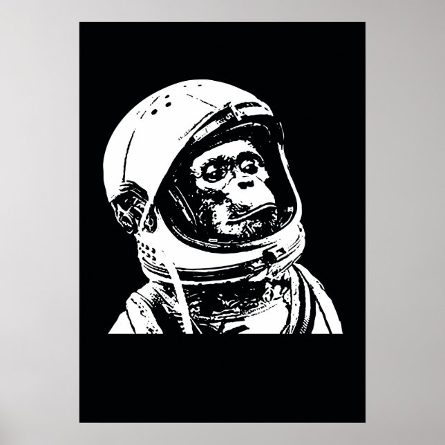 Astronaut Monkey Poster (Vorne)