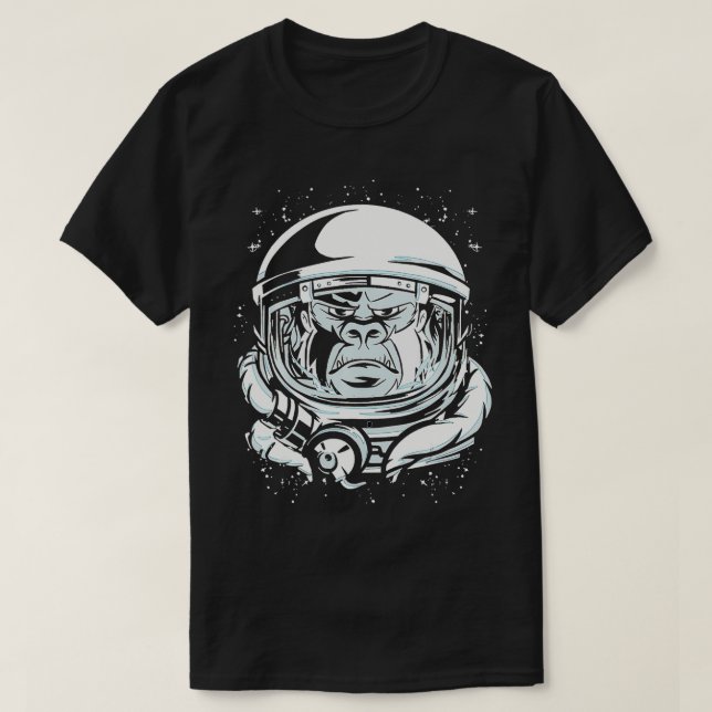 Astronaut Monkey Space Travel T-Shirt (Design vorne)