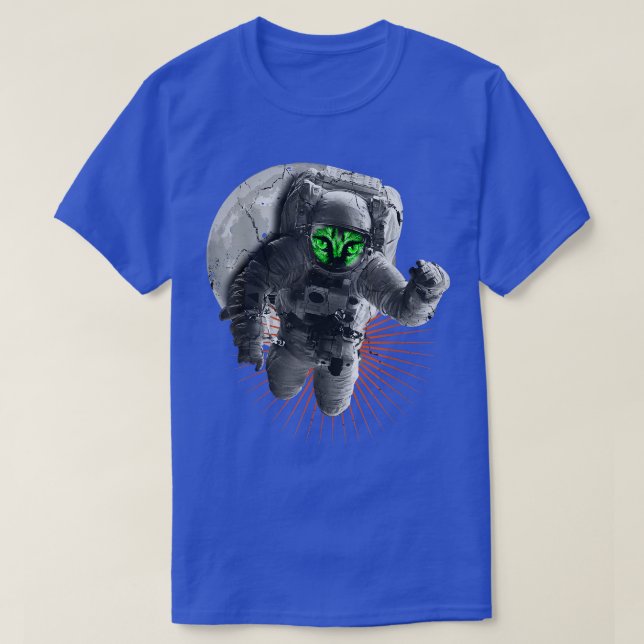 Astronaut Monster Space Moon Space Planets T - Shi T-Shirt (Design vorne)