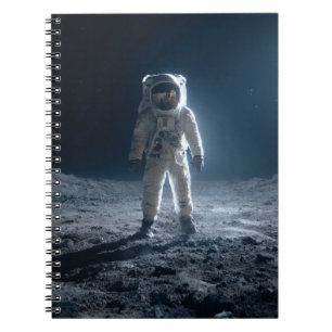 Astronaut Moon LandungsNotebook Notizblock