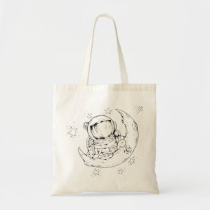 Astronaut Moon Space Astronomie Fantasy Universe Tragetasche