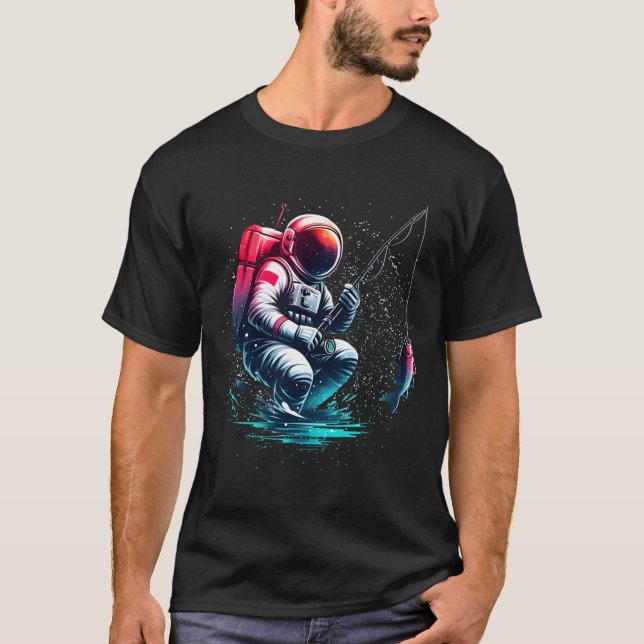 Astronaut Moon Space Shirt Galaxy Shirt Space Gala (Vorderseite)