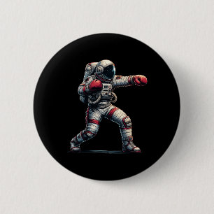Astronaut Muay Thai Boxen Kickboxen Kinder Herren Button