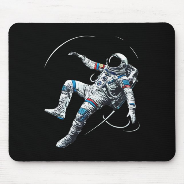Astronaut Muay Thai Boxing Karate Kickboxing Marti Mousepad (Vorne)