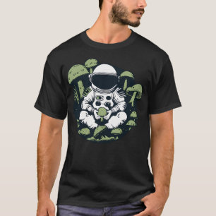 Astronaut Mushroom Ästhetik Vintag T-Shirt