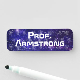 Astronaut Namensschild