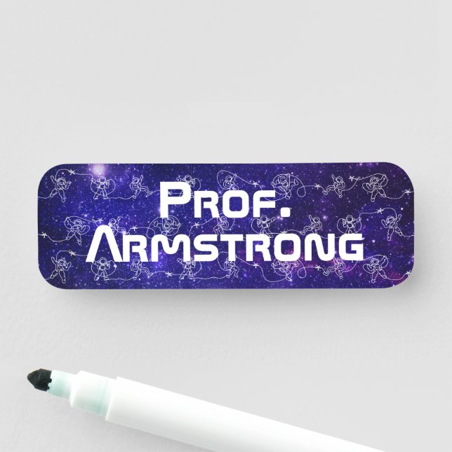Astronaut Namensschild (Beispiel)