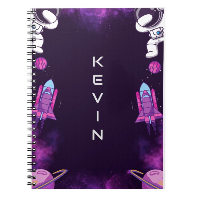 Astronaut-Notebook Notizblock (Vorderseite)