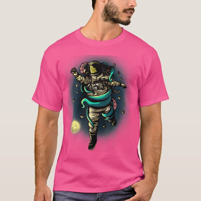 Astronaut Octopus Sea Animal Tintenfisch Whisperer T-Shirt (Vorderseite)