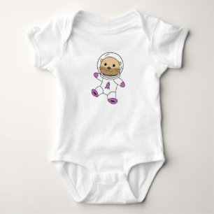 Astronaut Otter Space Planet Baby Strampler