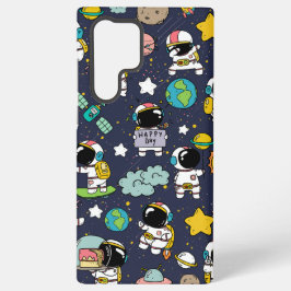 Astronaut Outer Space Cartoon Samsung Galaxy Hülle