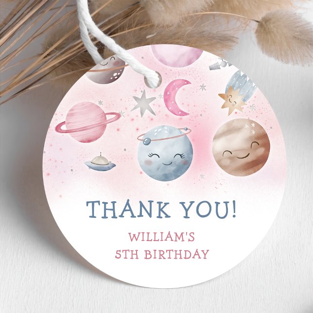 Astronaut Outer Space Geburtstag Vielen Dank Geschenkanhänger (Von Creator hochgeladen)