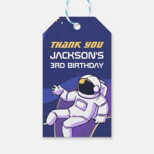 Astronaut Outer Space Kindergeburtstag Gastgeschen Geschenkanhänger