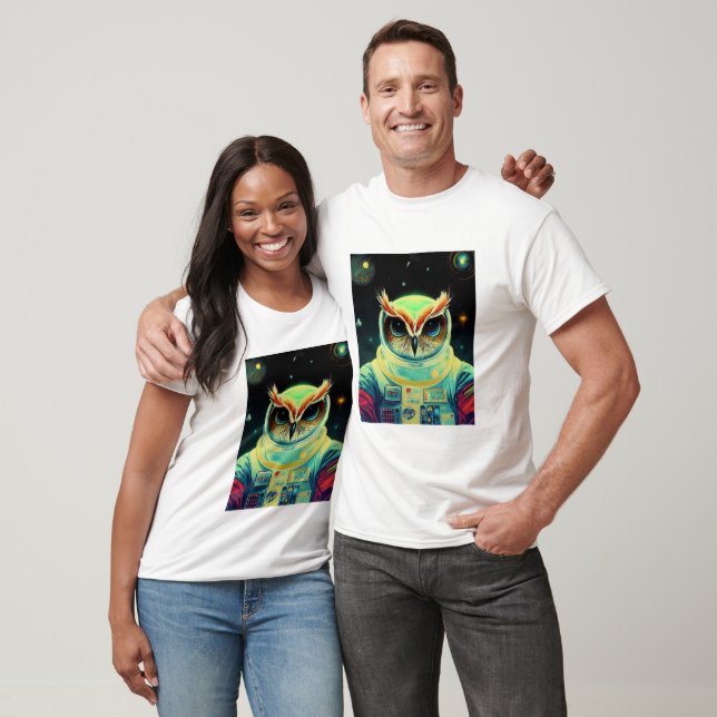 Astronaut Owl Spaceman Galaxy T - Shirt (Unisex)