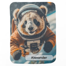 Astronaut Panda im Weltraum Surrealer Tierkinderzi