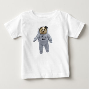 Astronaut Panda schwebt in der Raumstation Baby T-shirt
