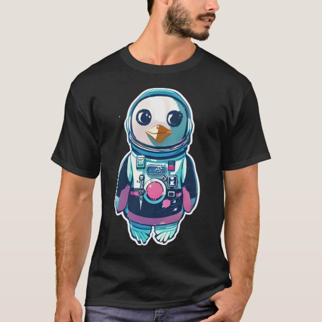 Astronaut Penguin T-Shirt (Vorderseite)