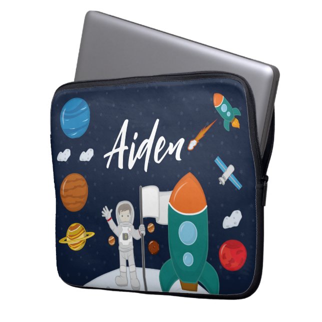 Astronaut-Personalisiert-Laptop-Case Laptopschutzhülle (Vorderseite Links)