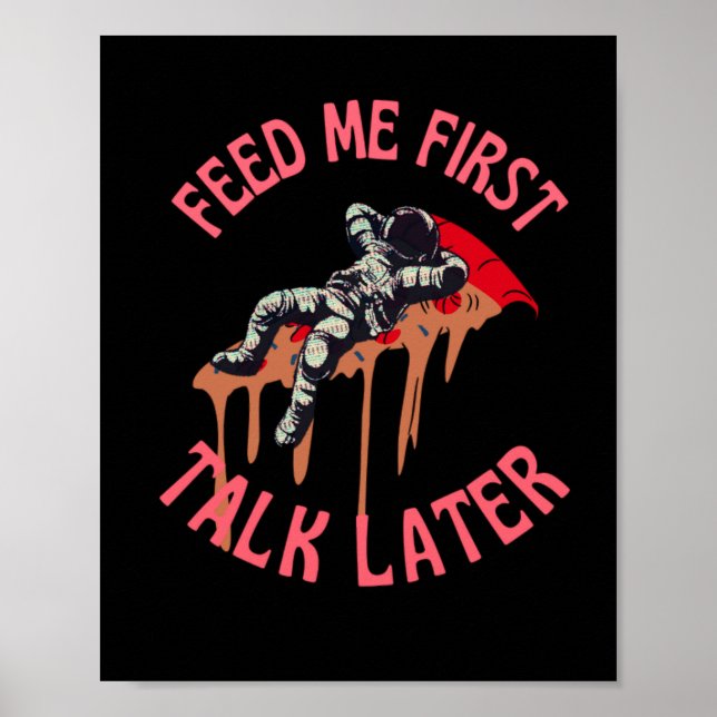 Astronaut Pizza Poster (Vorne)