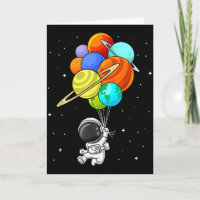 Astronaut Planet Ballons Sonnensystem Weltraum Kin