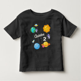 Astronaut Planets 2. Geburtstag Kleinkind T-shirt