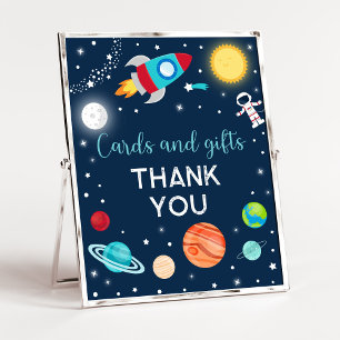 Astronaut Planets Outer Space Geburtstagsgeschenke Poster