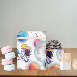 Astronaut & Planets Wrapping Paper Geschenkpapier