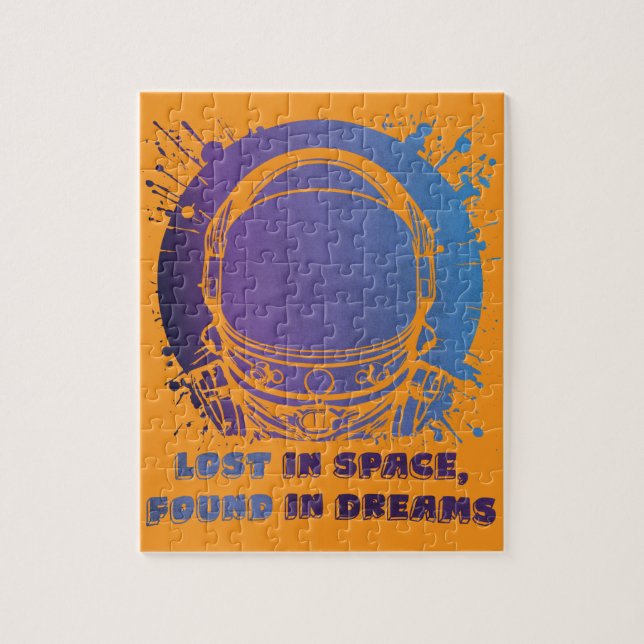 Astronaut Portrait Lost in Space Jigsaw Puzzle  (Vertikal)