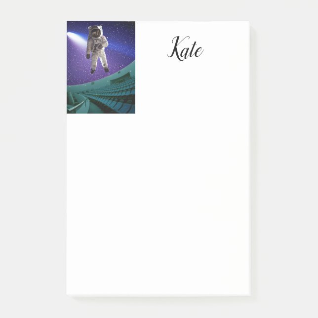 Astronaut Post-it Klebezettel (Vorderseite)