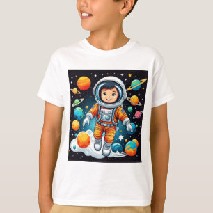 Astronaut Print T - Shirt